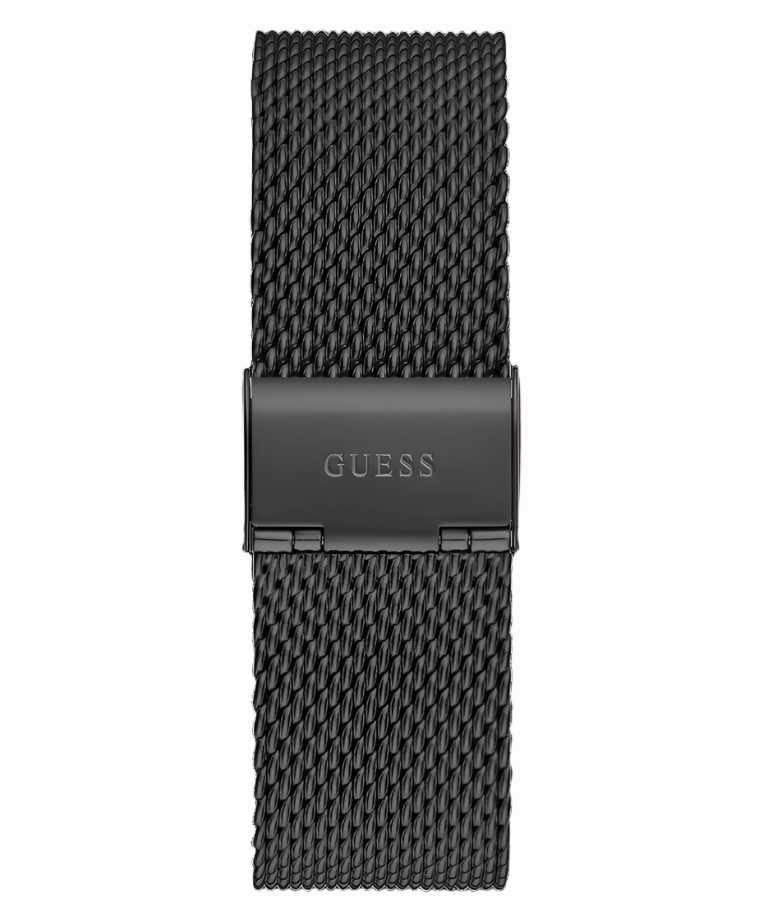 Guess Reputation Black Dial Black Tone Analog Watch GW0710G3