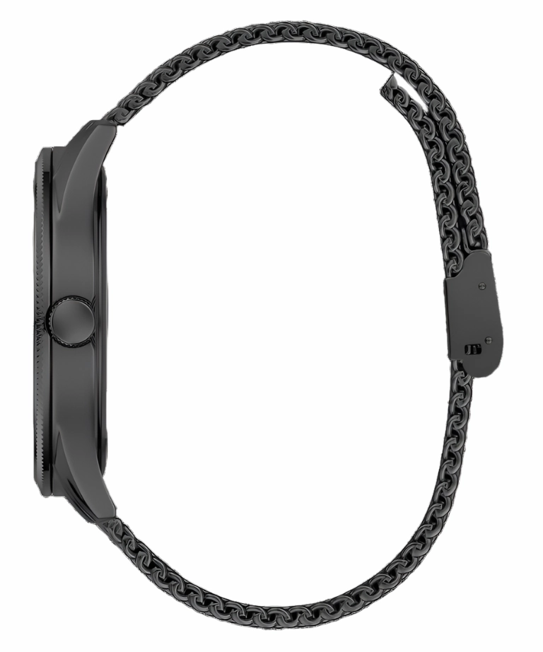 Guess Reputation Black Dial Black Tone Analog Watch GW0710G3