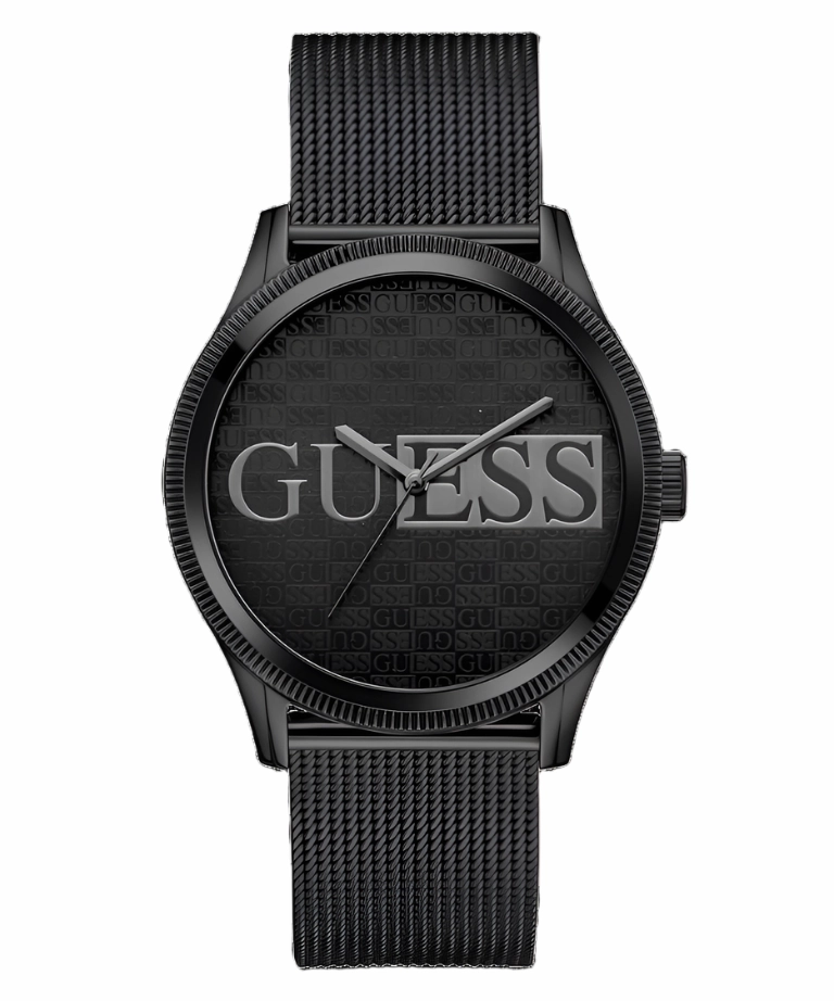 Guess Reputation Black Dial Black Tone Analog Watch GW0710G3