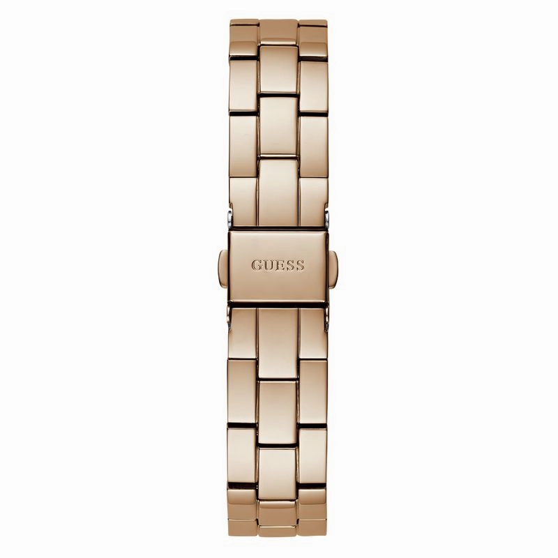 Guess Three Of Hearts White Dial Analog Watch