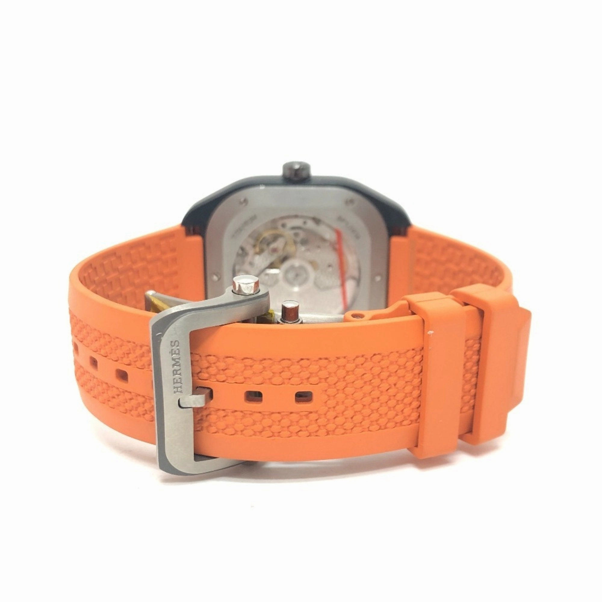 Hermes Stainless Steel Titanium Wristwatch (Pre-Owned)