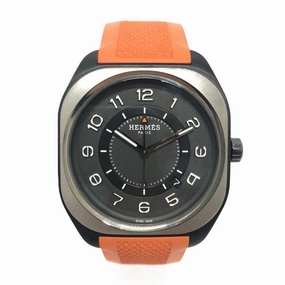 Hermes Stainless Steel Titanium Wristwatch (Pre-Owned)