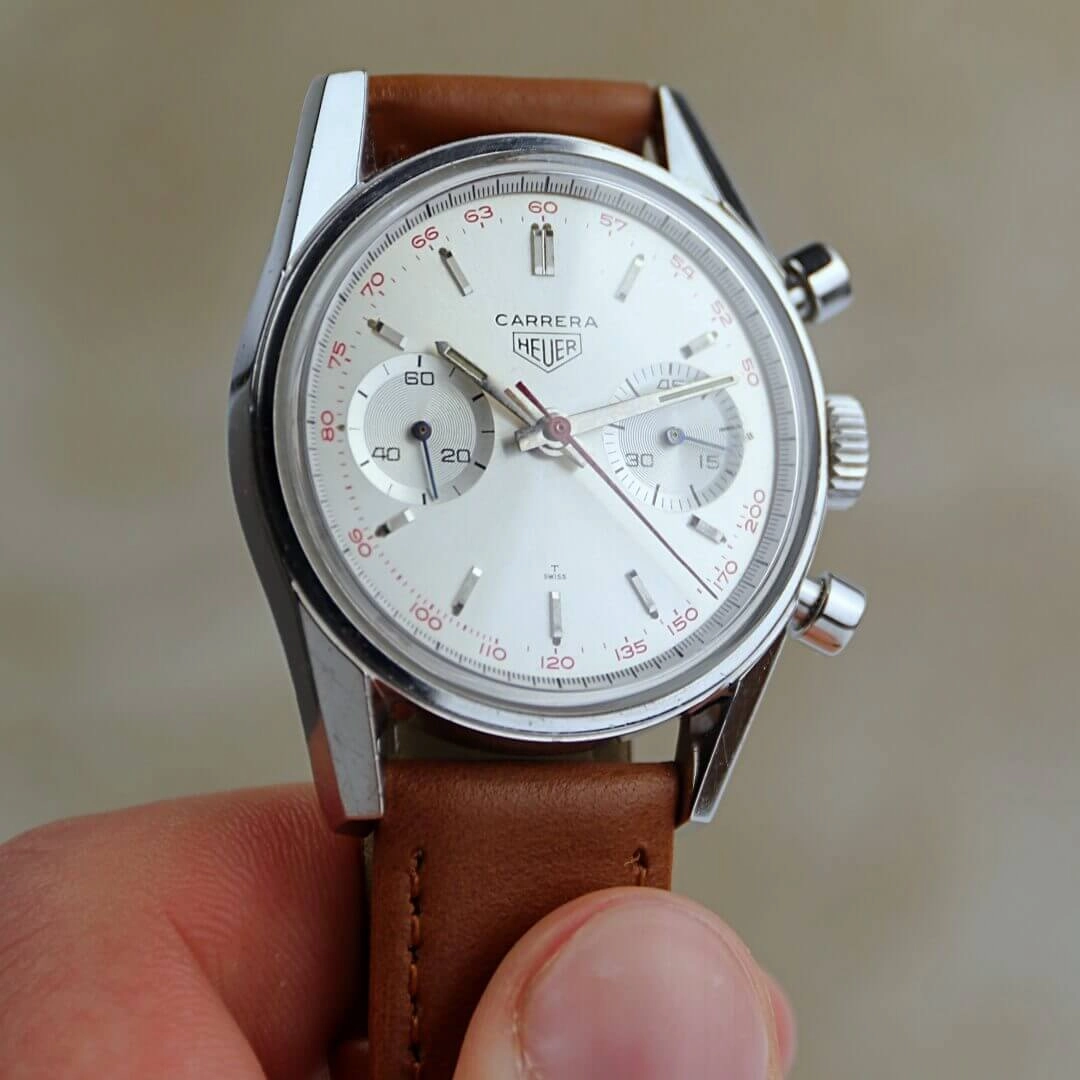 Heuer Carrera 3647 T 'Red Tachy'