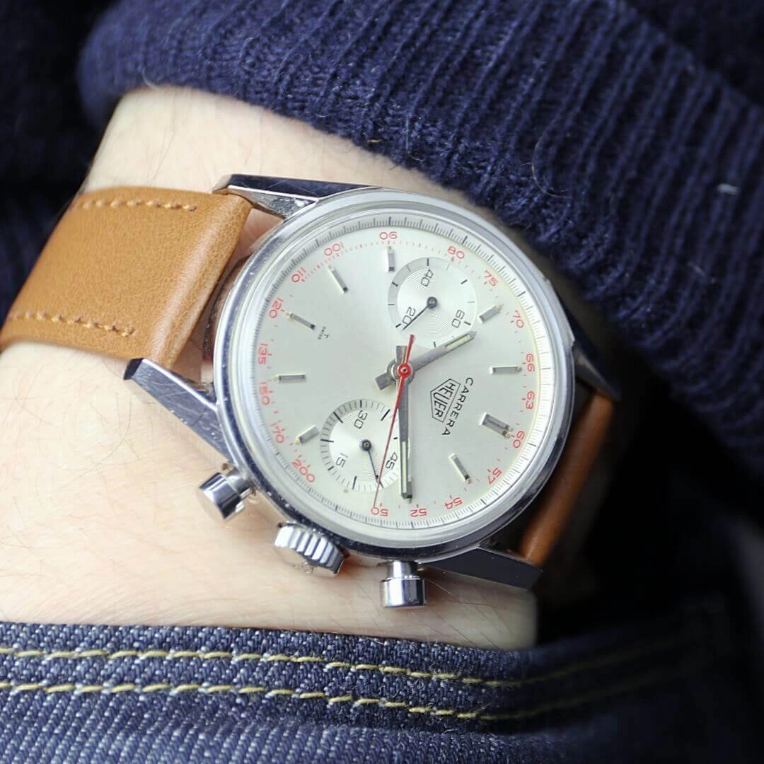 Heuer Carrera 3647 T 'Red Tachy'