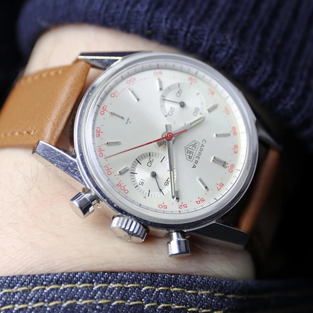 Heuer Carrera 3647 T 'Red Tachy'