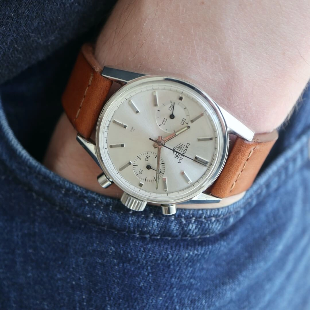 Heuer Carrera 45 3647S Men's Vintage Watch