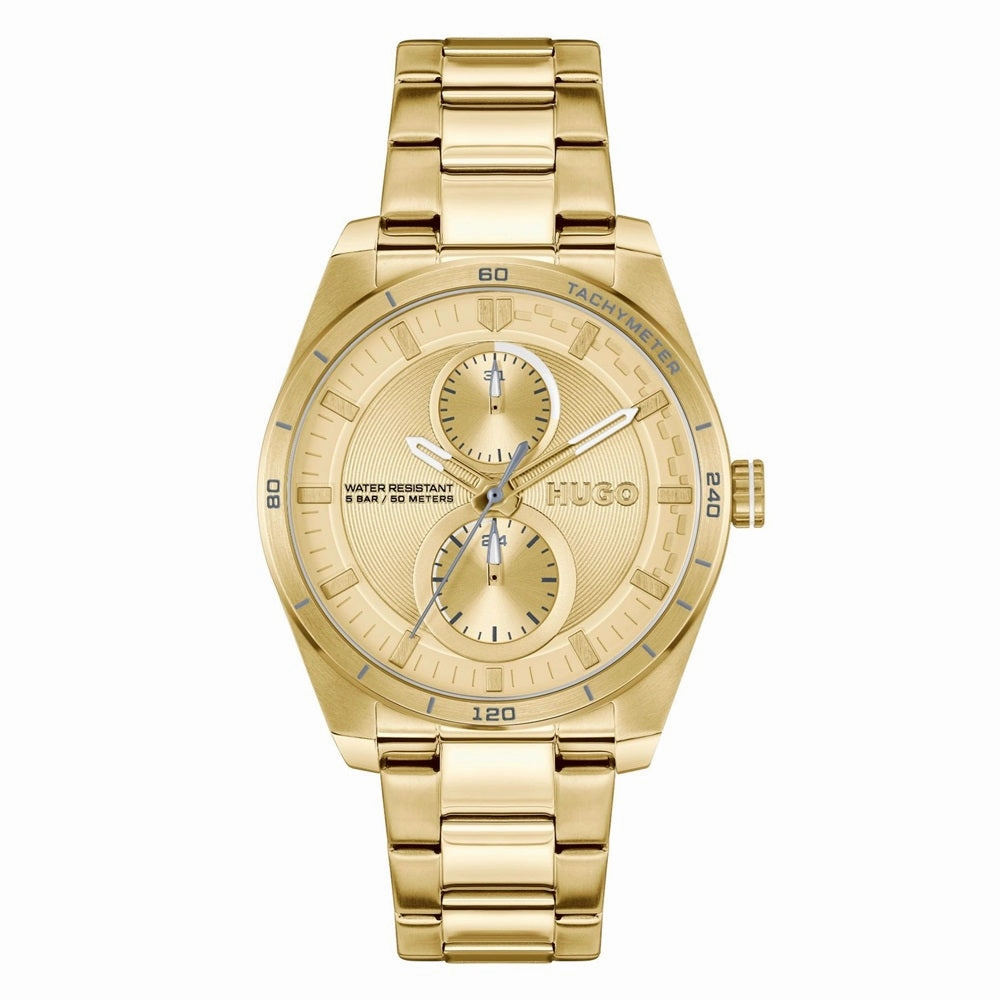 Hugo #Fast For Her Gold Plated Ladies Watch 1540171