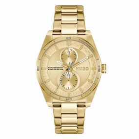 Hugo #Fast For Her Gold Plated Ladies Watch 1540171