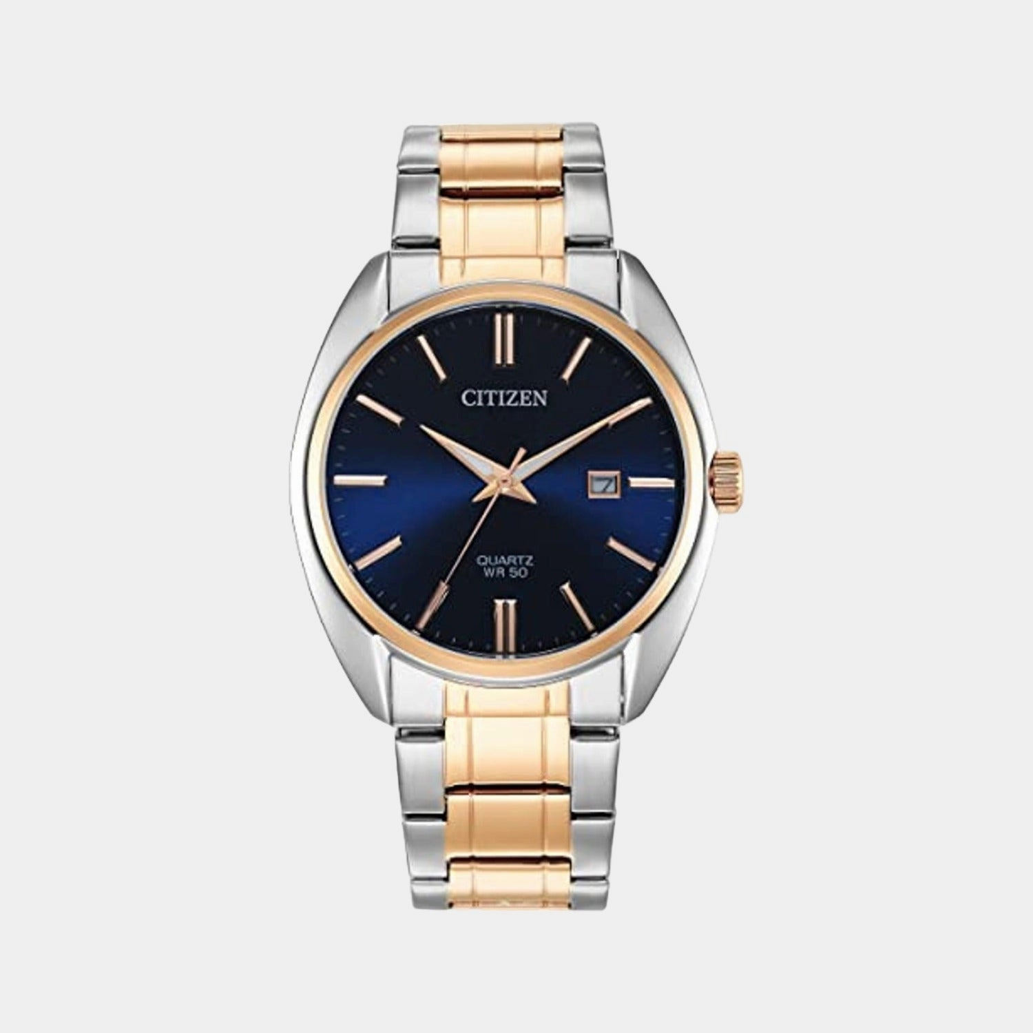 Hyperion Men Quartz Blue Dial Analog Stainless Steel Watch BI5104-57L