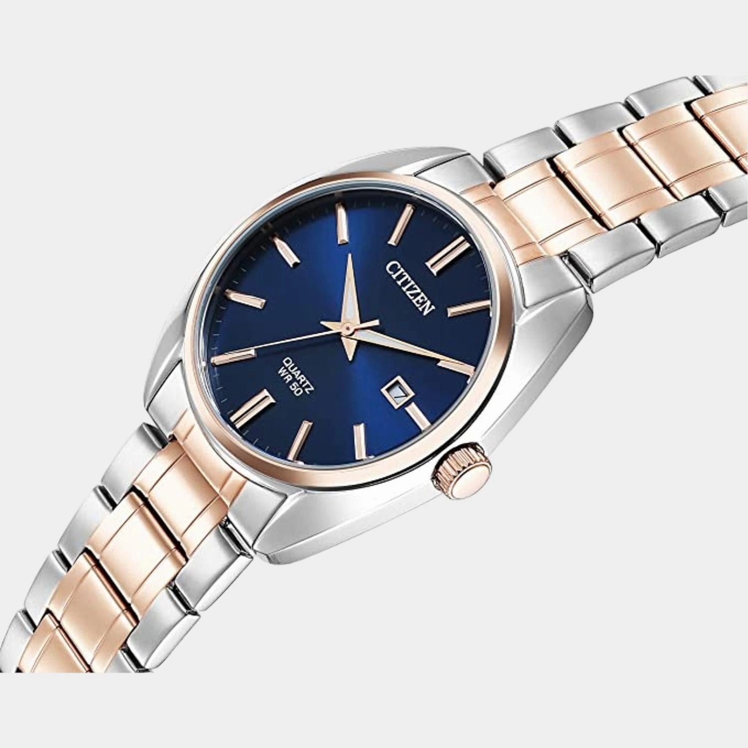 Hyperion Men Quartz Blue Dial Analog Stainless Steel Watch BI5104-57L