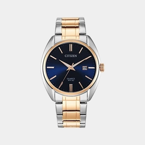 Hyperion Men Quartz Blue Dial Analog Stainless Steel Watch BI5104-57L