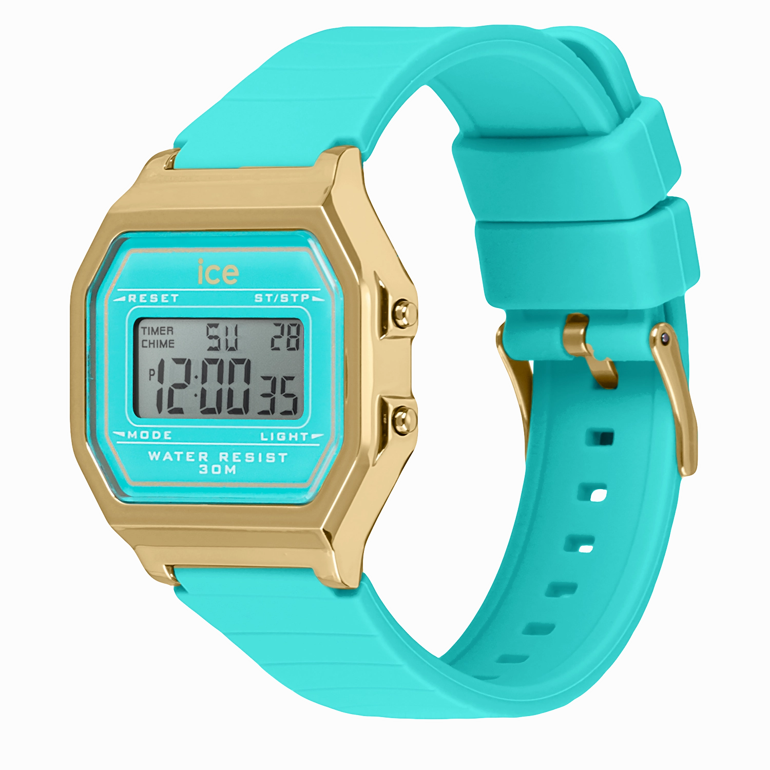 ICE digit retro - Blue curacao