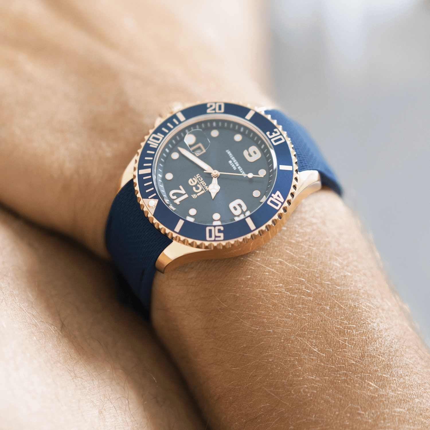 Ice Watch - Steel Large Blue Rose Gold