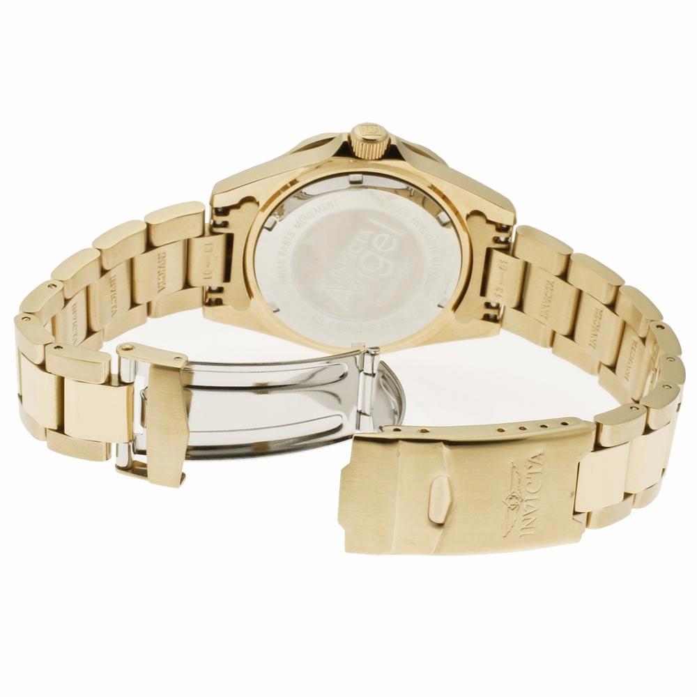 Invicta 14397 Women's Angel Quartz Gold Tone Dial Gold Plated Steel Dive Watch