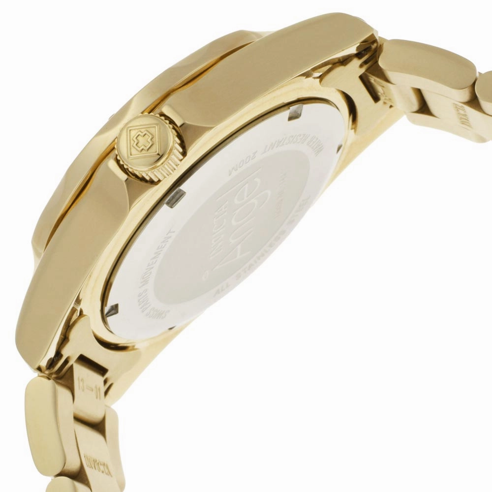 Invicta 14397 Women's Angel Quartz Gold Tone Dial Gold Plated Steel Dive Watch