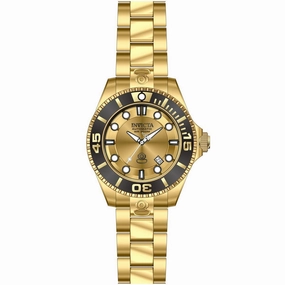 Invicta 19807 Men's Pro Diver Automatic Dive Gold Tone Dial Yellow Gold Steel Watch