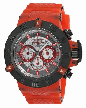 Invicta 24364 Men's Subaqua Noma III Red Plastic & Silicone Strap Chronograph Dive Watch