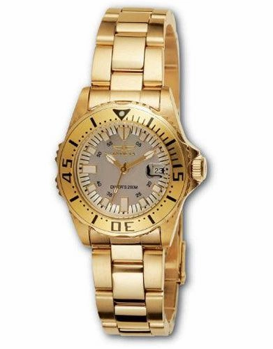 Invicta 2963 Women's Pro Diver Gold Tone SS Watch