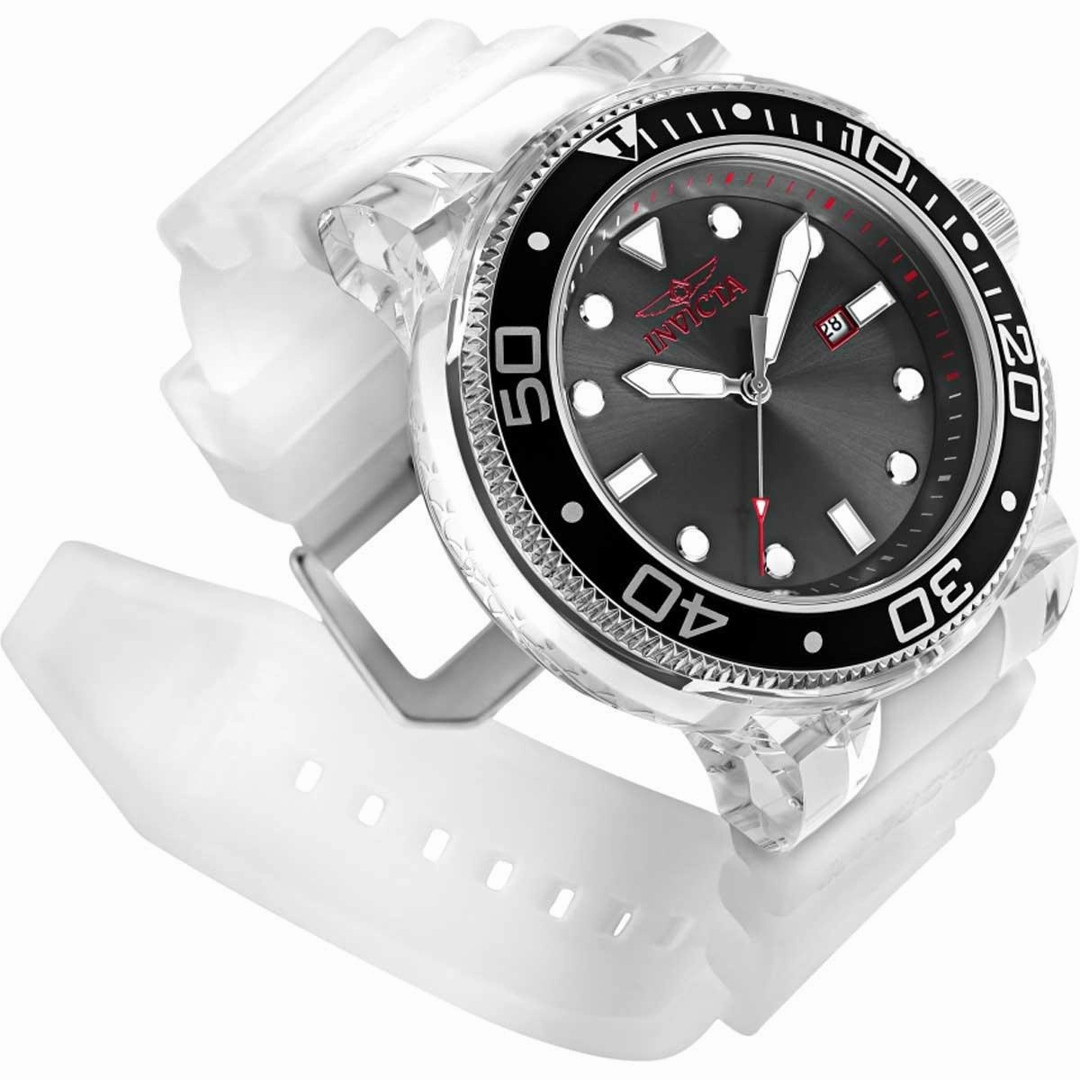 Invicta 32333 Men's Pro Diver Quartz White Silicone Strap Watch