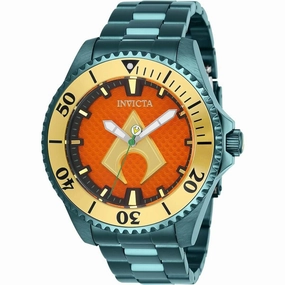 Invicta Men's Automatic Watch - DC Comics Orange Dial Green Bracelet | 27139