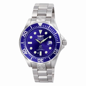 Invicta Men's Automatic Watch - Grand Diver Stainless Steel Bracelet Blue Dial | 3045