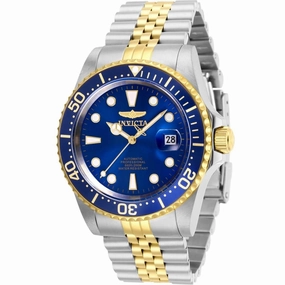 Invicta Men's Automatic Watch - Pro Diver Blue Dial Two Tone Bracelet | 30093