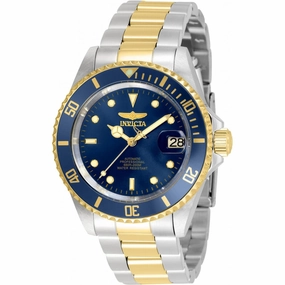 Invicta Men's Automatic Watch - Pro Diver Navy Blue Dial SS Bracelet Date | 35703