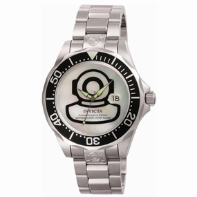 Invicta Men's Automatic Watch - Pro Diver White Mother of Pearl, Black Dial | 3196