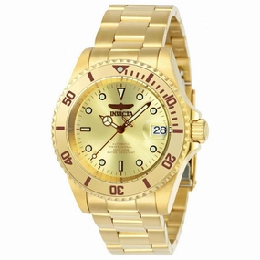Invicta Men's Bracelet Watch - Pro Diver Rotating Bezel Automatic Gold Tone | 24762
