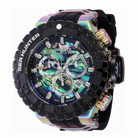 Invicta Men's Chrono Watch - Sea Hunter Iridescent Steel and Black Strap | 41015