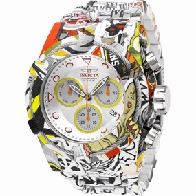 Invicta Men's Chronograph Watch - Bolt Silver and Yellow Dial Bracelet | 27095