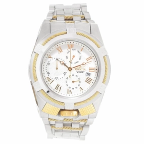 Invicta Men's Chronograph Watch - Bolt Zeus Quartz Silver Dial Steel Bracelet | 29735