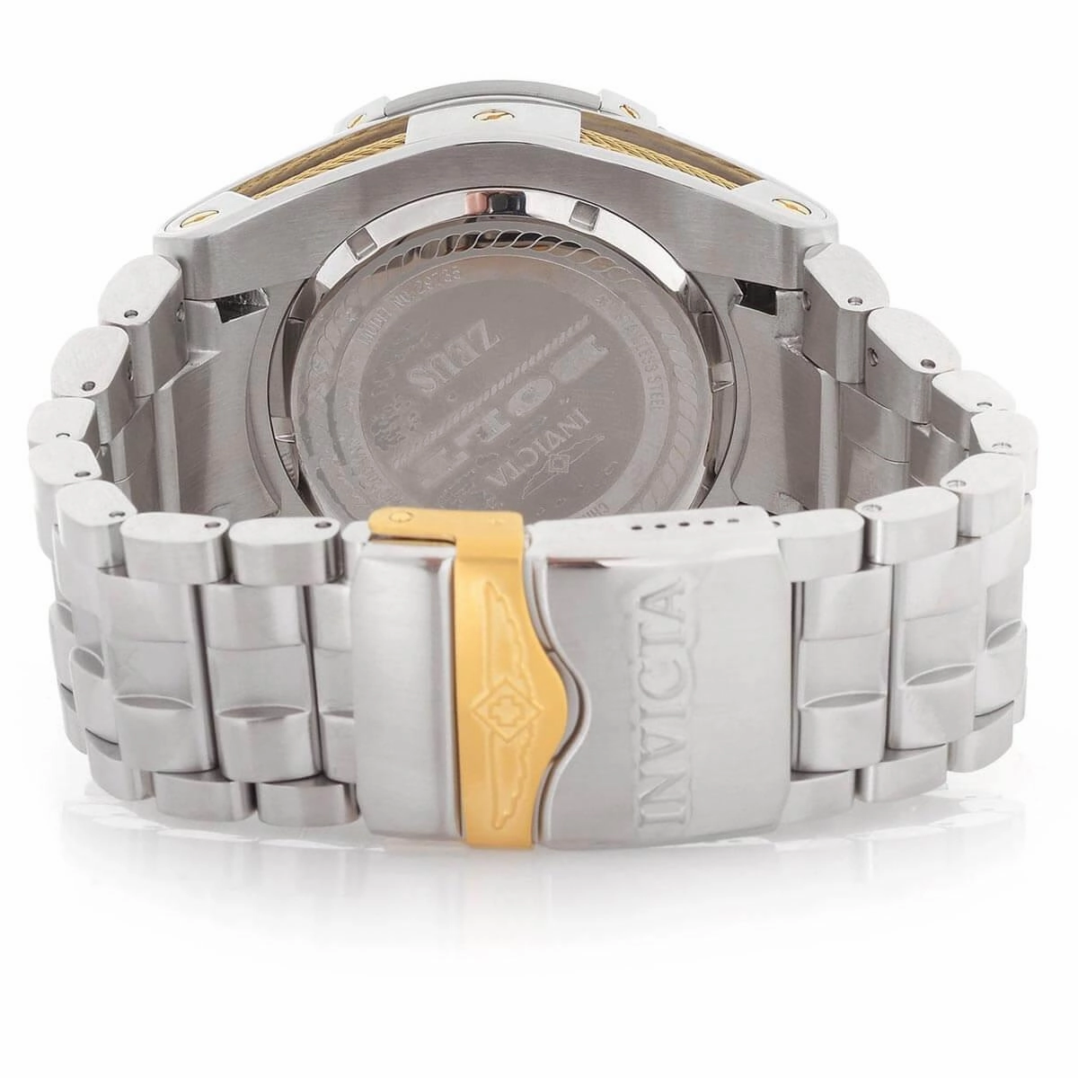 Invicta Men's Chronograph Watch - Bolt Zeus Quartz Silver Dial Steel Bracelet | 29735