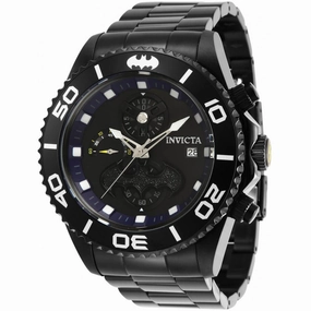 Invicta Men's Chronograph Watch - DC Comics Batman Quartz Black Bracelet | 34626