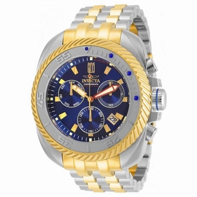 Invicta Men's Chronograph Watch - Jason Taylor Blue Dial Two Tone Bracelet | 30204