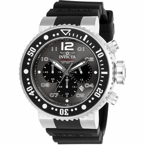 Invicta Men's Chronograph Watch - Pro Diver Black Dial Rubber Strap | 26732