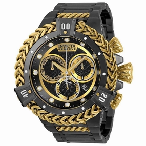 Invicta Men's Chronograph Watch - Reserve Bolt Hercules Black and Gold Dial | 30546