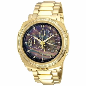 Invicta Men's Chronograph Watch - Reserve Russian Diver Yellow Gold Bracelet | 31006