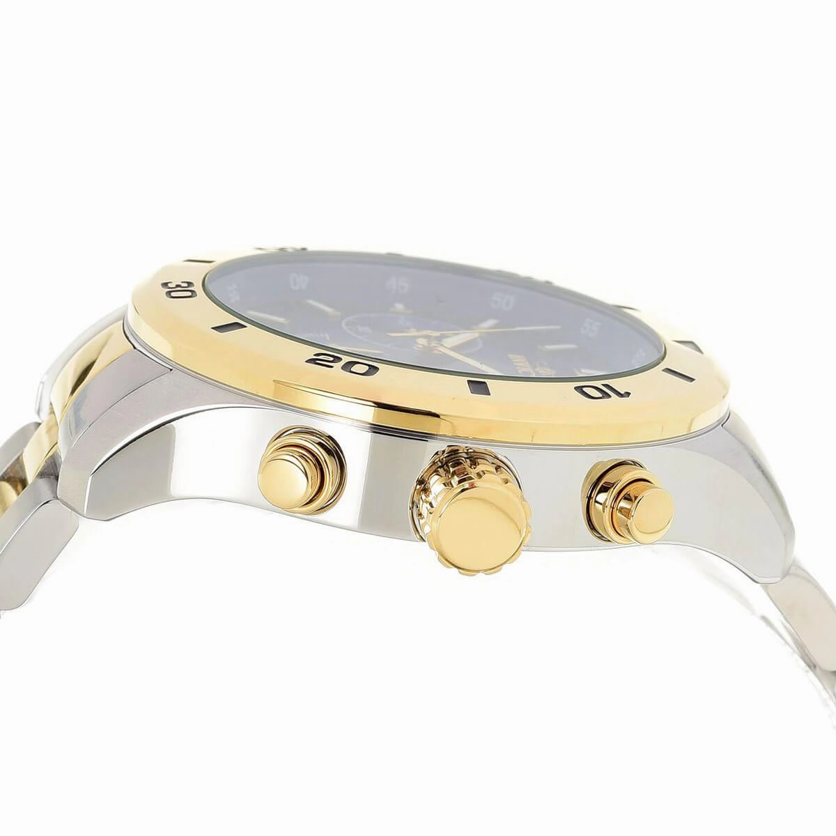 Invicta Men's Chronograph Watch - Specialty Black Dial Two Tone Bracelet | 28889