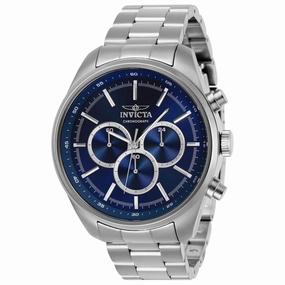 Invicta Men's Chronograph Watch - Specialty Blue Dial Stainless Steel Bracelet | 29164
