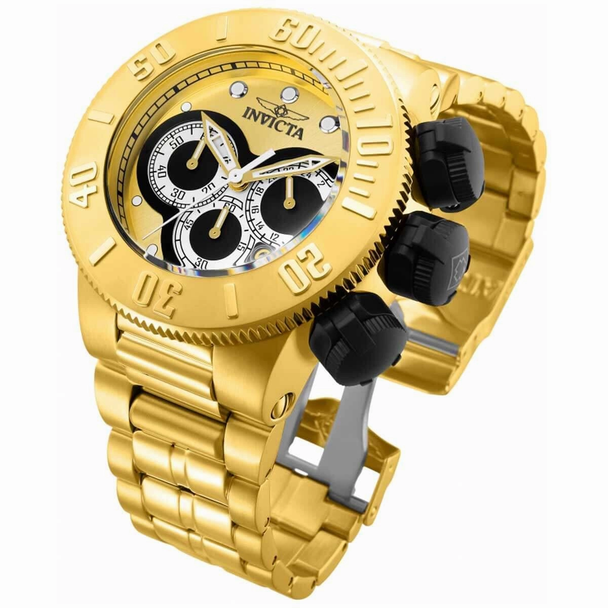 Invicta Men's Chronograph Watch - Specialty Quartz Yellow Gold Bracelet | 31541