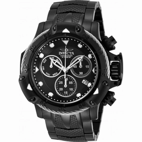 Invicta Men's Chronograph Watch - Subaqua Black Stainless Steel Bracelet | 26730