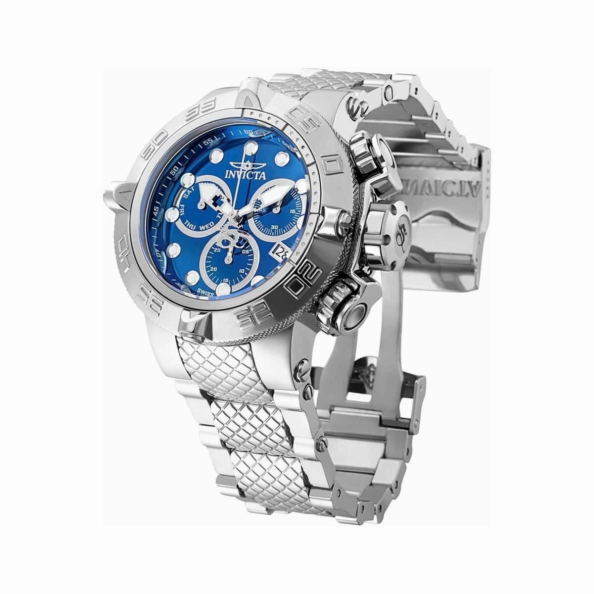 Invicta Men's Chronograph Watch - Subaqua Blue Dial Stainless Steel Bracelet | 32972
