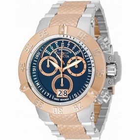 Invicta Men's Chronograph Watch - Subaqua Blue Dial Two Tone Bracelet | 31884