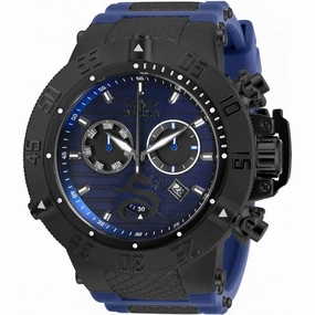 Invicta Men's Chronograph Watch - Subaqua Noma III Black and Blue Strap | 31644