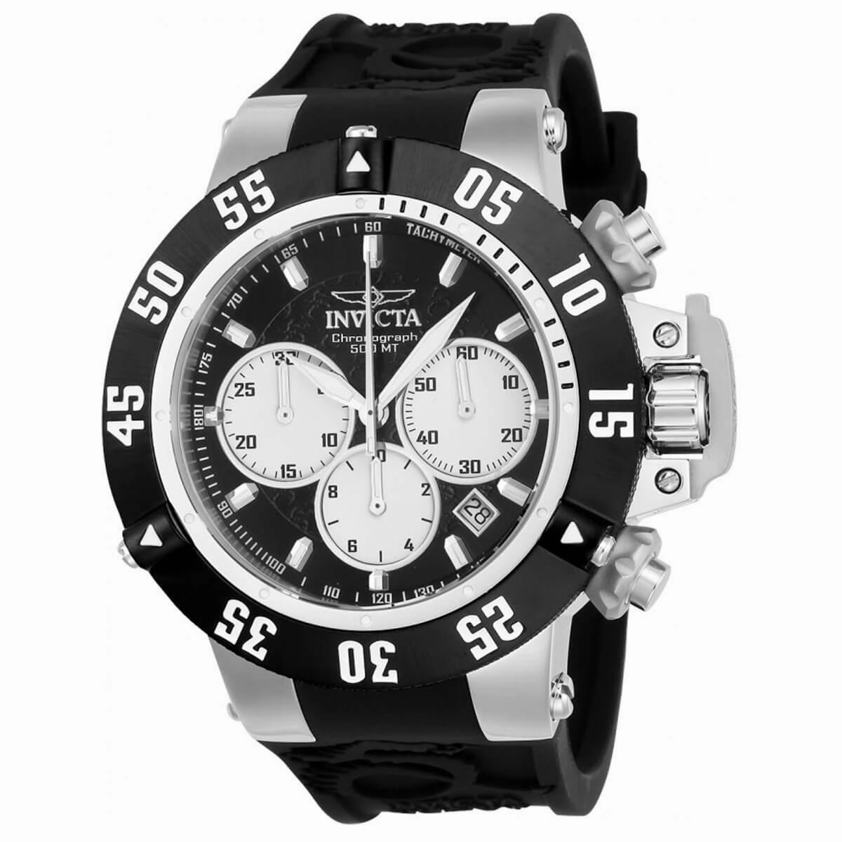 Invicta Men's Chronograph Watch - Subaqua Noma III Black and White Dial Strap | 22919