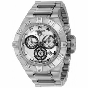 Invicta Men's Chronograph Watch - Subaqua Noma IV Silver Tone Dial Bracelet | 37590