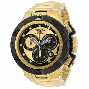 Invicta Men's Chronograph Watch - Subaqua Noma V Black and Gold Dial Bracelet | 31565