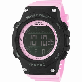 Invicta Men's Digital Watch - Invicta Racing Chrono Pink Polyurethane Strap | 48051