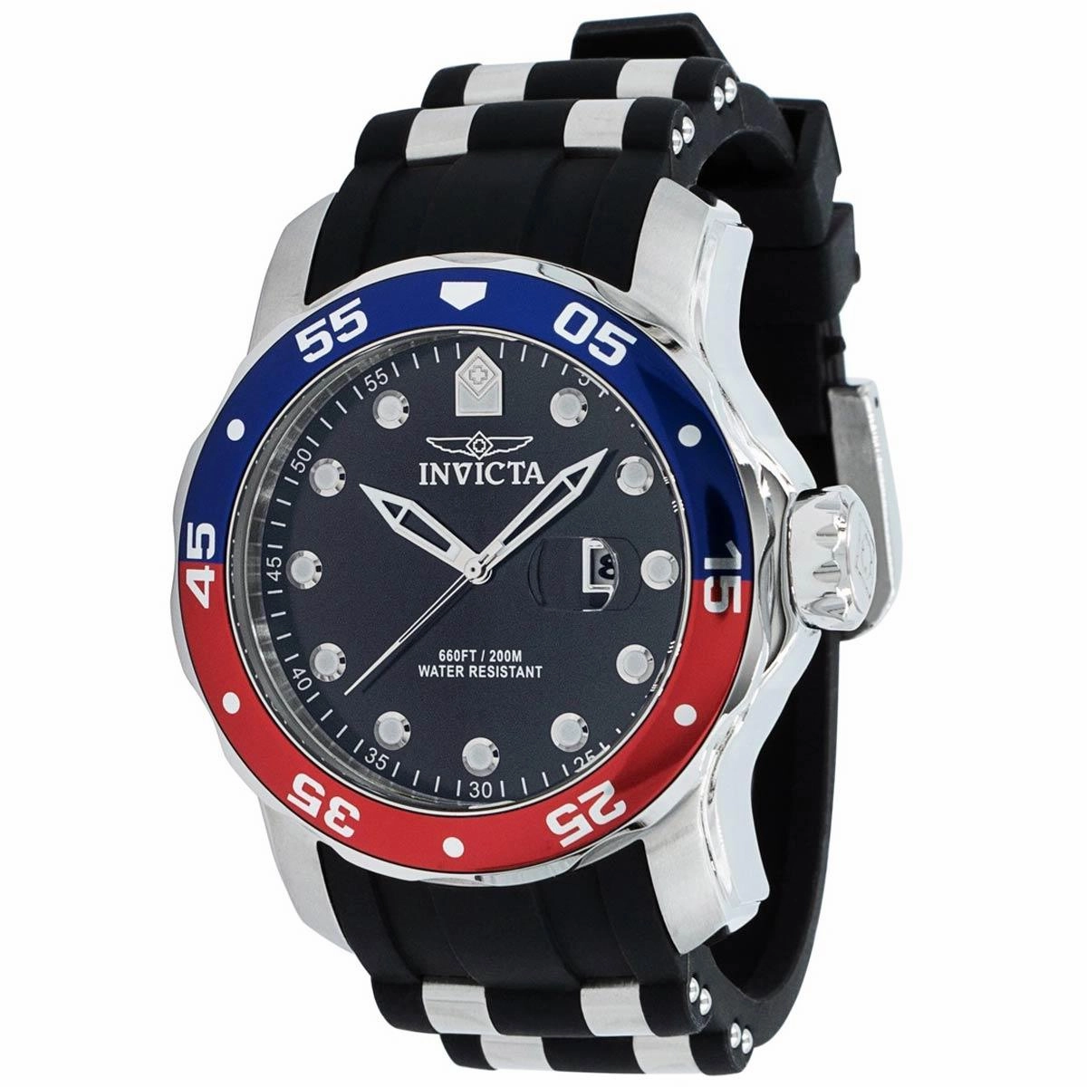 Invicta Men's Dive Watch - Pro Diver Rotating Bezel Black Dial Two Tone Strap | 39103